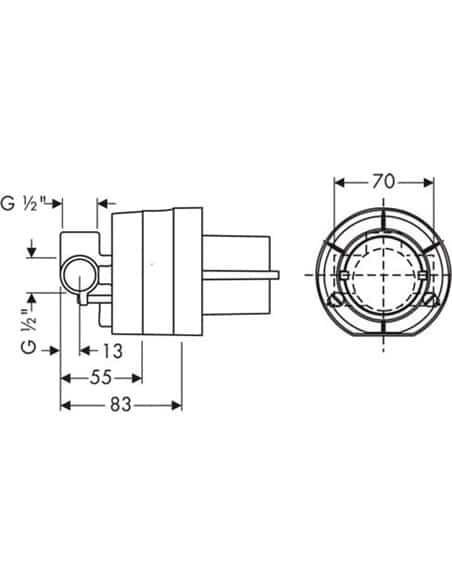 SET DUS IGIENA INTIMA BIDETTE 1 JET CU PORTER